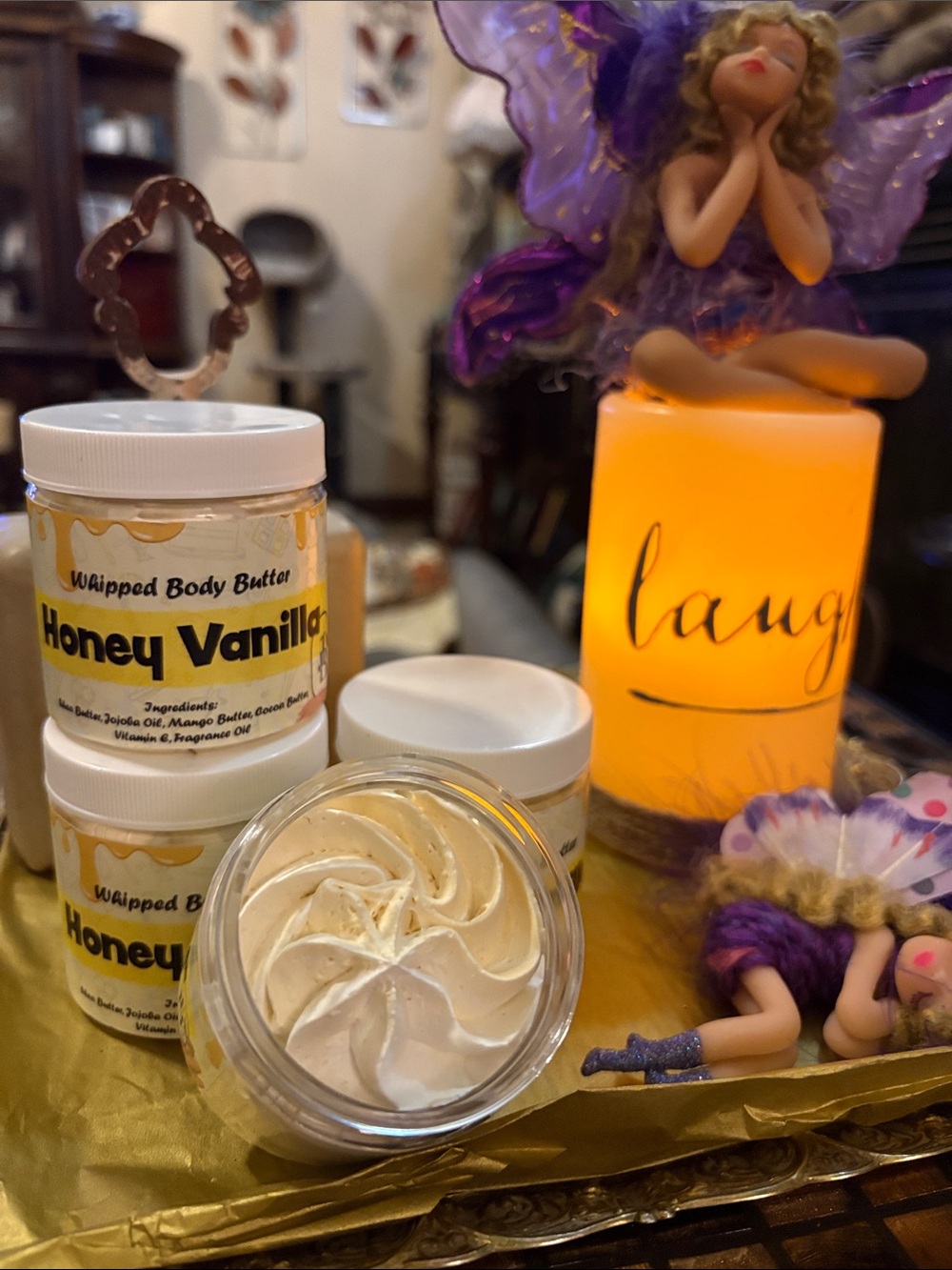JBotanicals-Honey Vanilla Whipped Body Butter -NATURAL- BUNDLE 3/$20mix&match